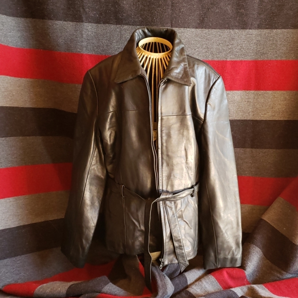 Marc New York black leather jacket